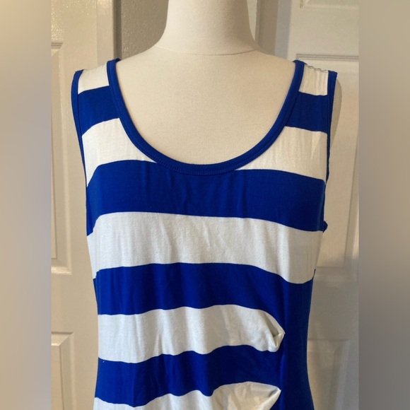 Dana Buchman Striped Maxi Dress - Women's Size 16 - Picture 3 of 9